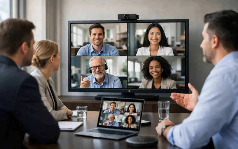 Videokonferenzlösung für Unternehmen wählen