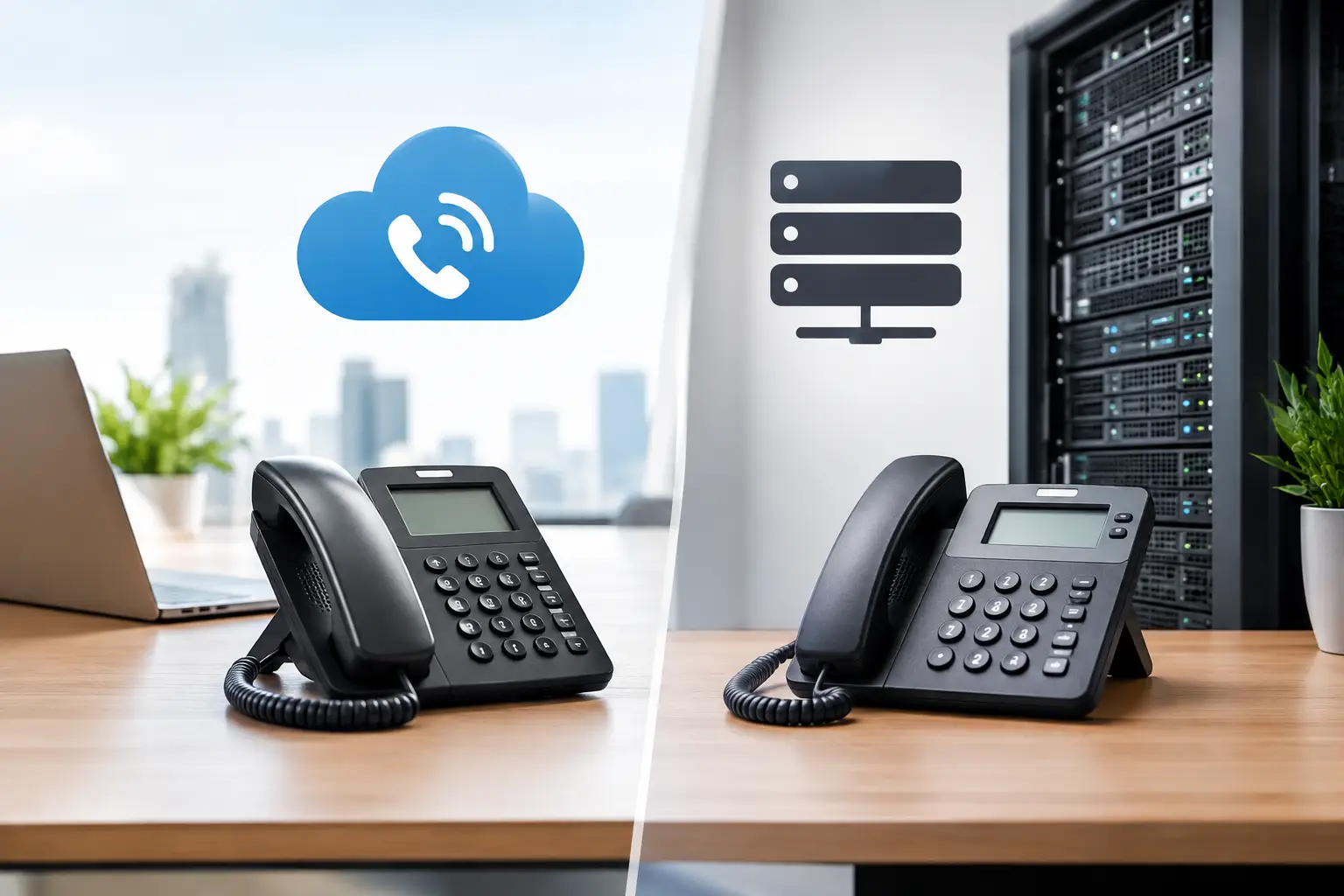 Hosted PBX versus On Premise im Vergleich Hosted PBX versus On Premise im Vergleich