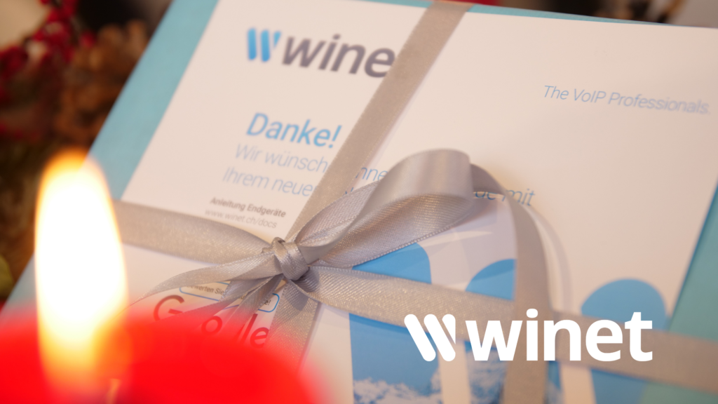 Winet Weihnachtsgeschenk-Aktion